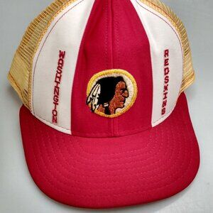 Washington Redskins AJD Lucky Stripes NFL VTG 80's Adjustable Snapback Cap Hat